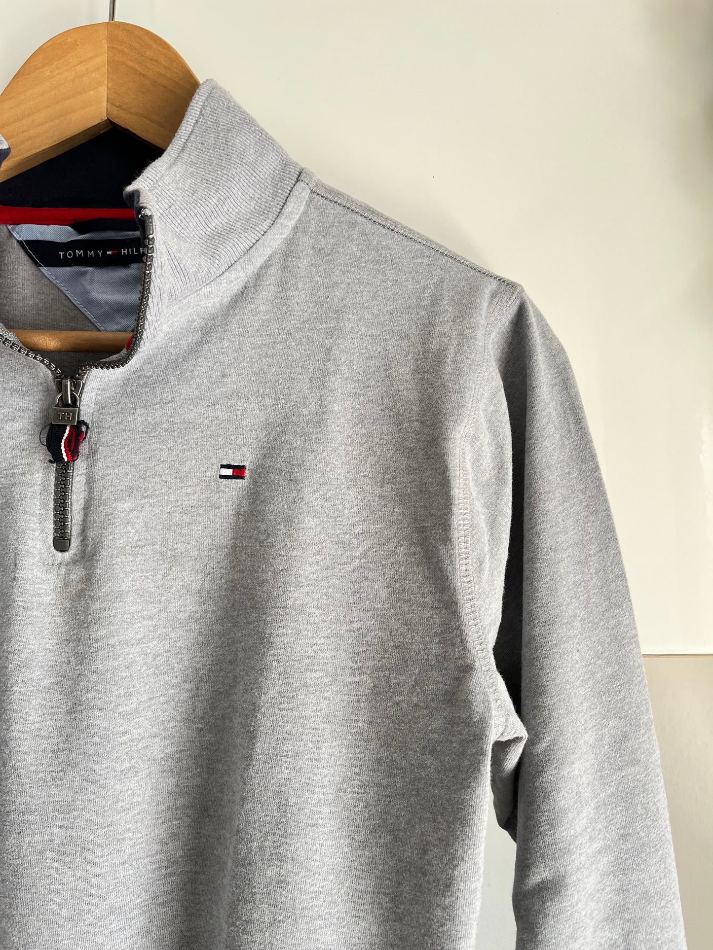 Felpa Tommy Hilfiger grigia taglia L