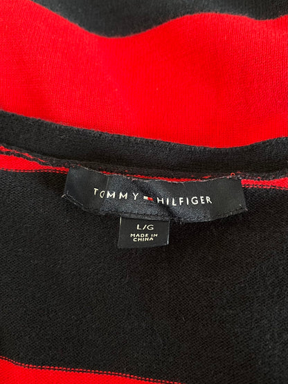 Maglione Tommy Hilfiger rosso e blu taglia L