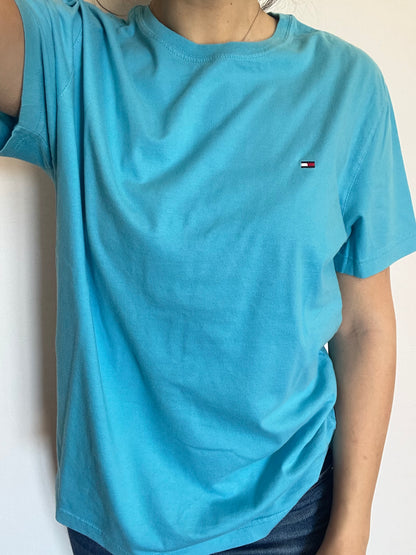 T-Shirt Tommy Hilfiger azzurra taglia XL
