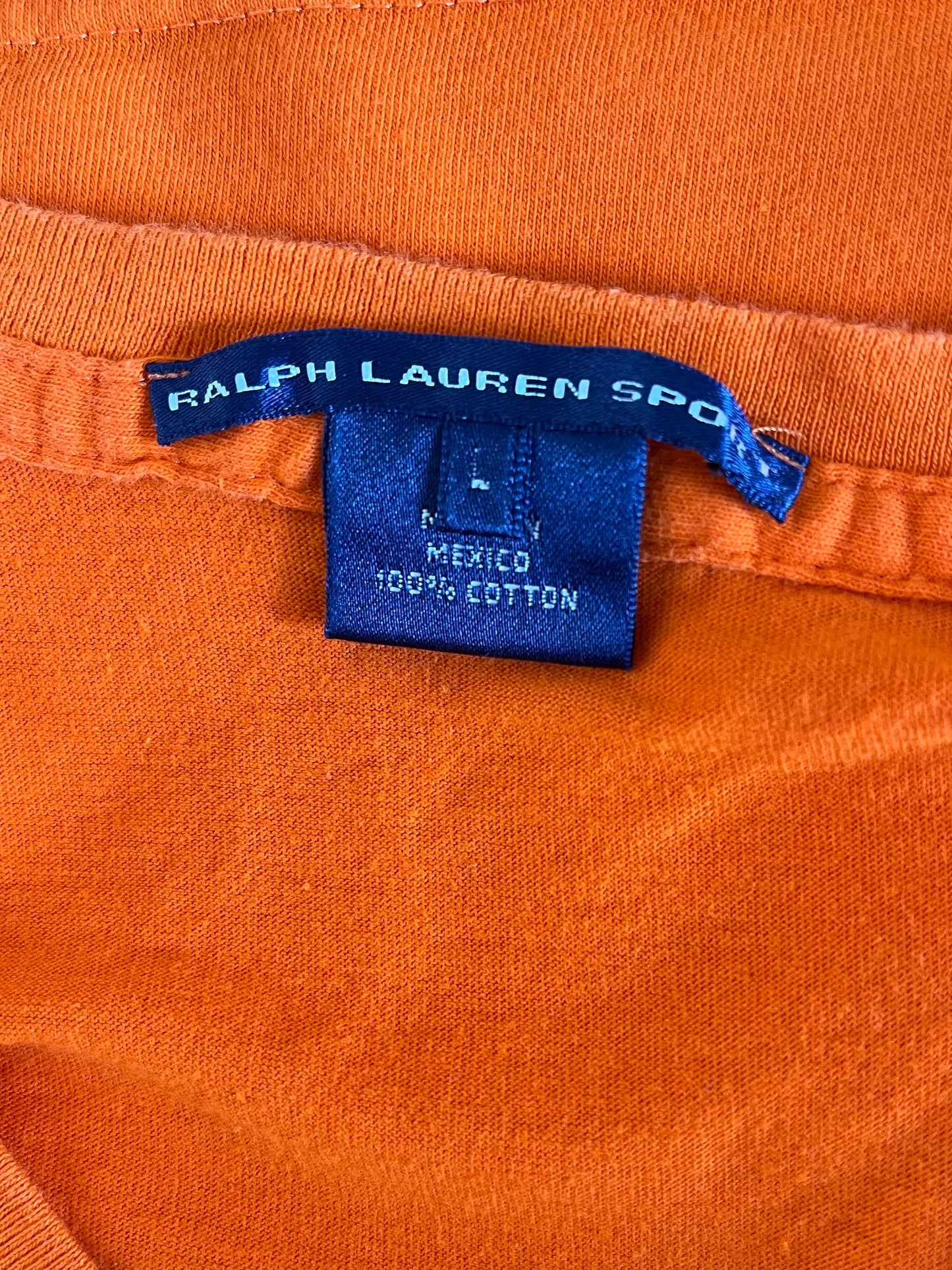 T-Shirt Ralph Lauren arancione taglia L
