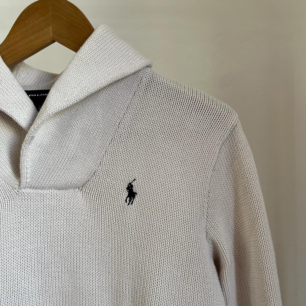 Maglione Ralph Lauren bianco taglia L