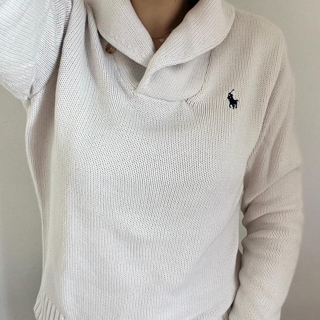 Maglione Ralph Lauren bianco taglia L