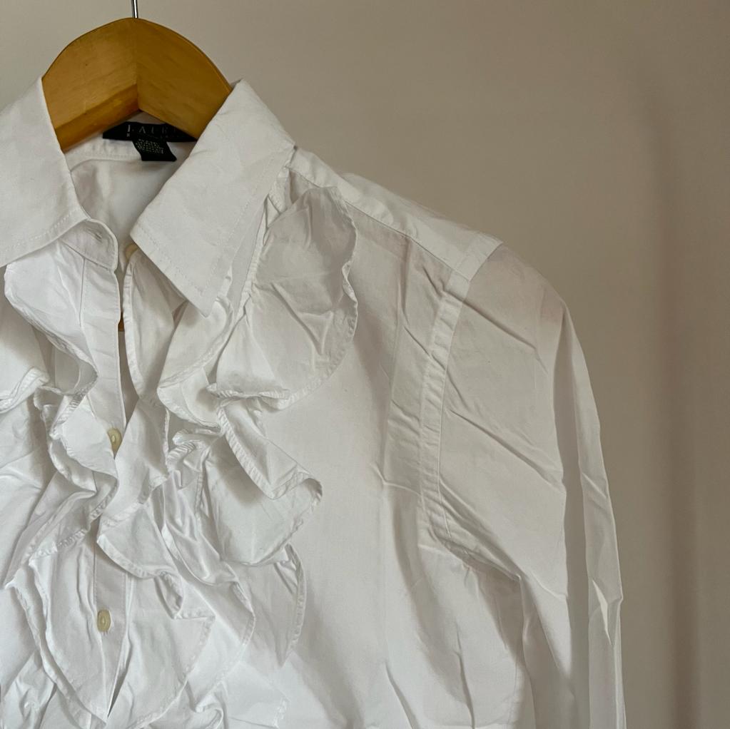 Camicia manica lunga Ralph Lauren bianca taglia S