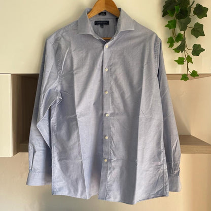 Camicia manica lunga Tommy Hilfiger azzurra taglia XL