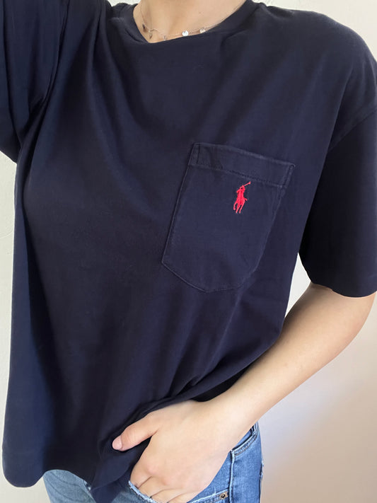 T-Shirt Ralph Lauren blu taglia XL