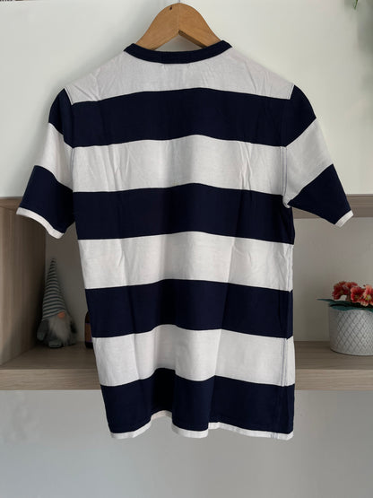 T-Shirt Ralph Lauren blu e bianca taglia L