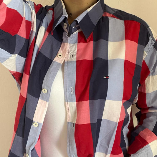 Camicia manica lunga Tommy Hilfiger multicolor taglia XXXL