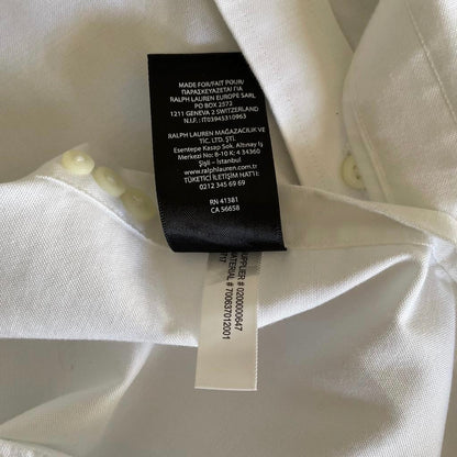 Camicia manica lunga Ralph Lauren bianca taglia XL