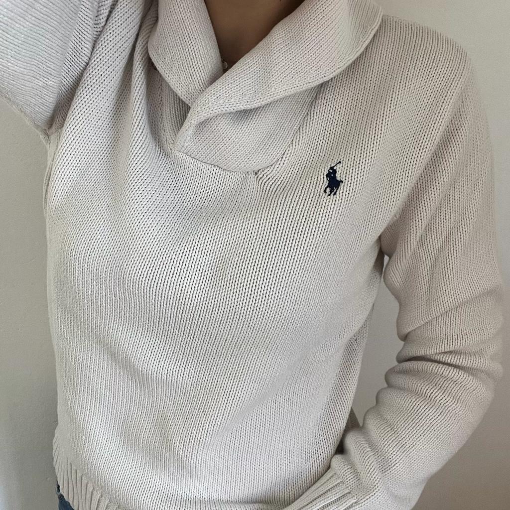 Maglione Ralph Lauren bianco taglia L