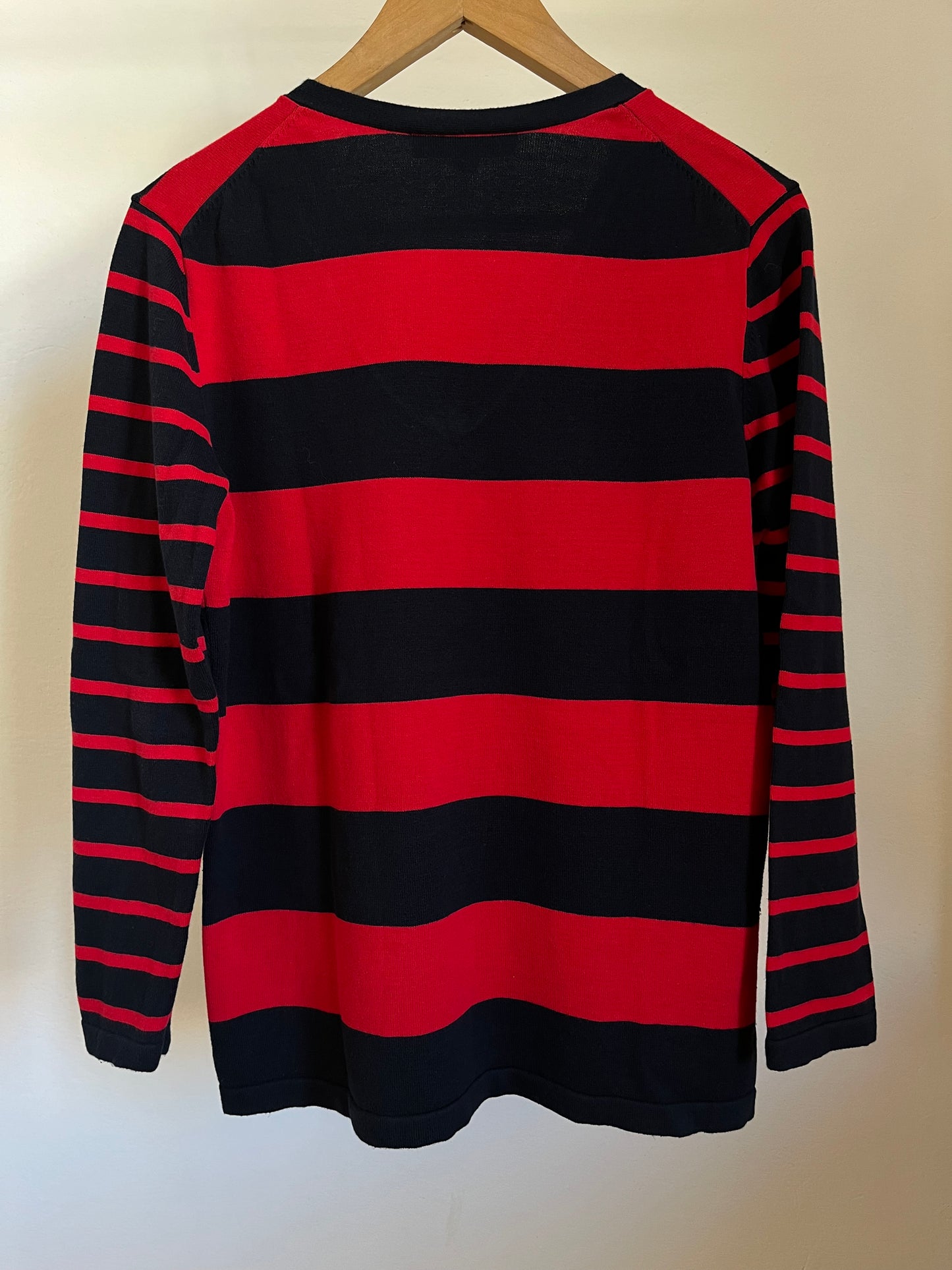 Maglione Tommy Hilfiger rosso e blu taglia L