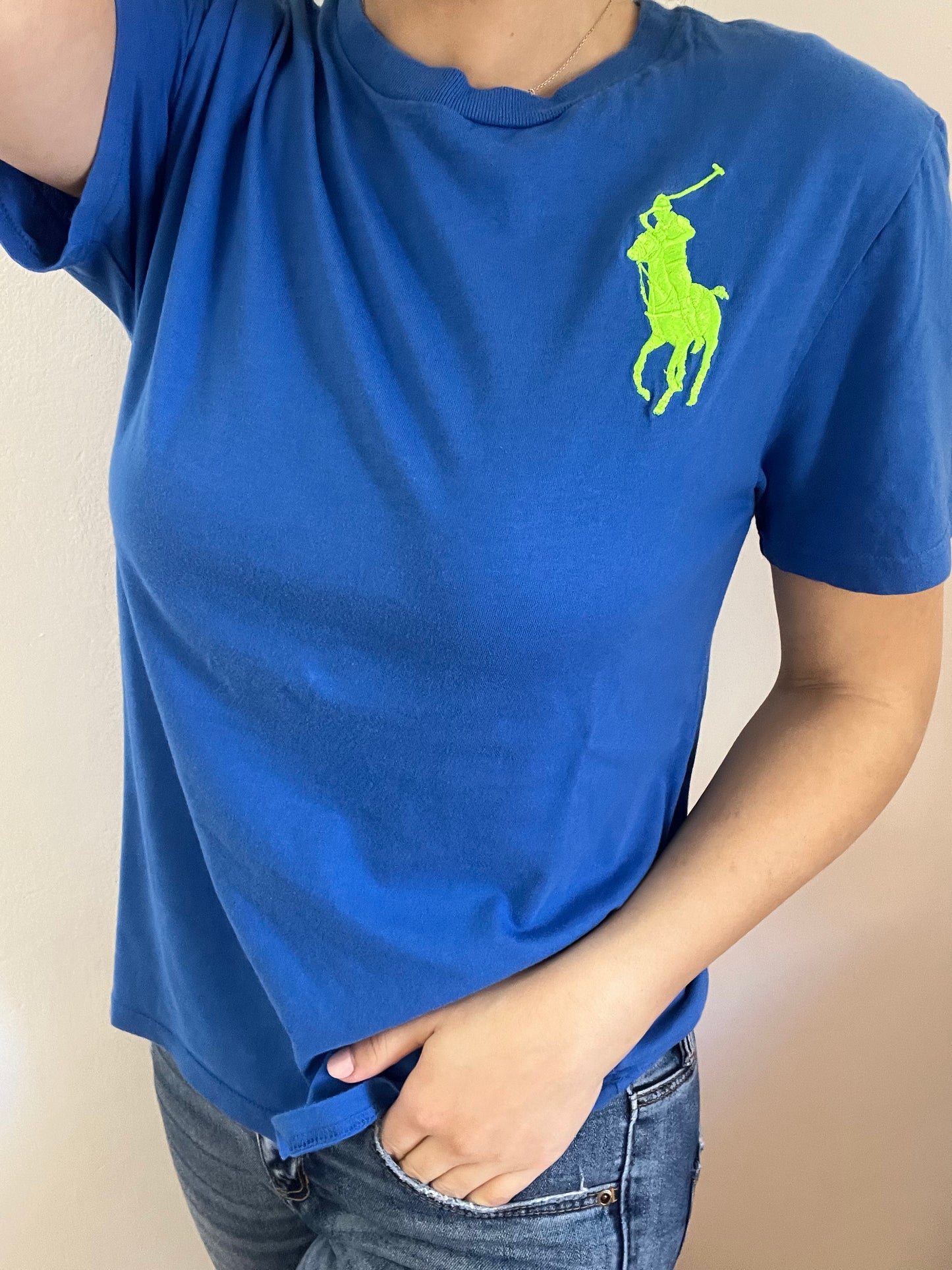 T-Shirt Ralph Lauren blu taglia L