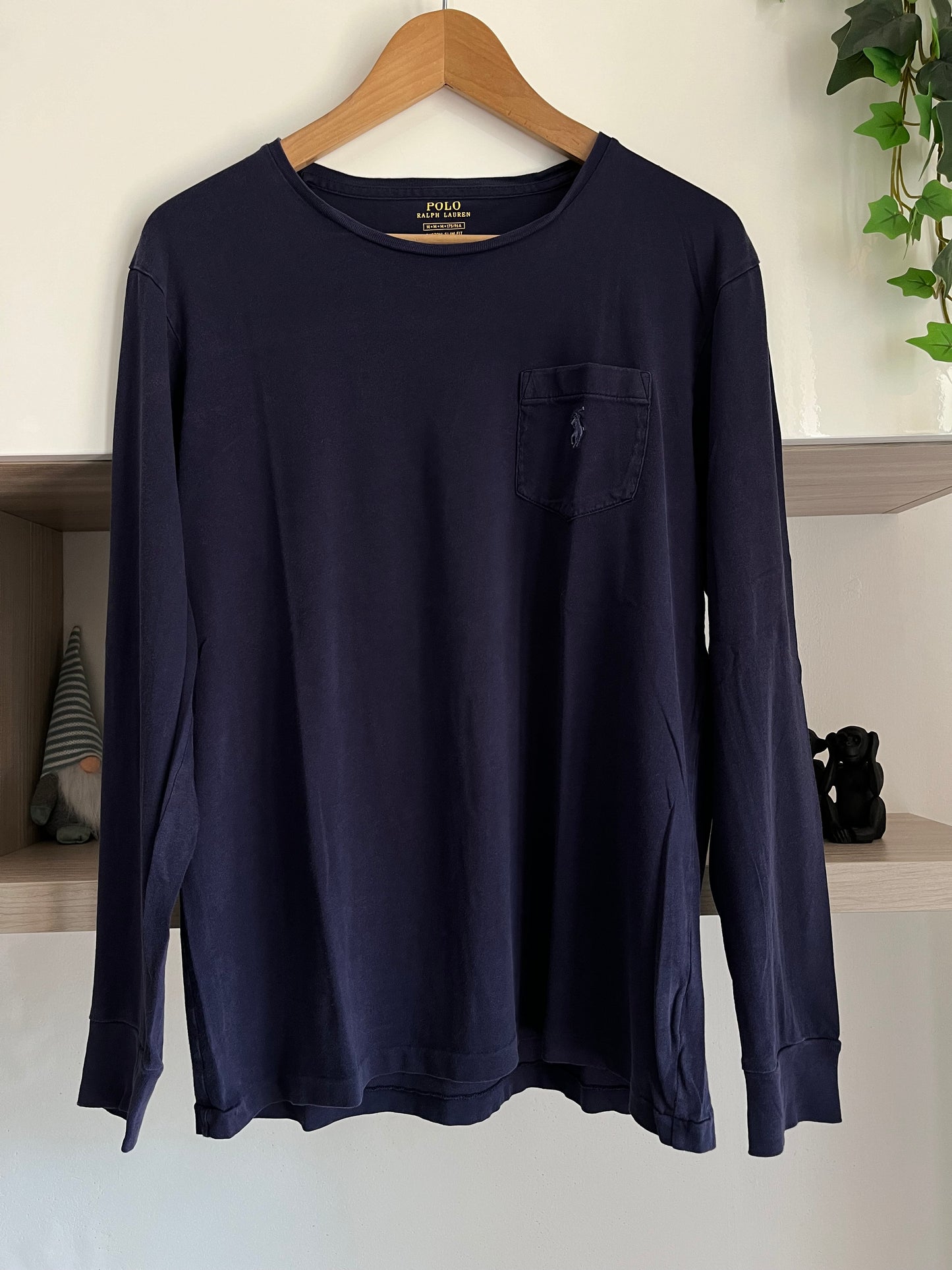 T-Shirt manica lunga Ralph Lauren blu taglia XL