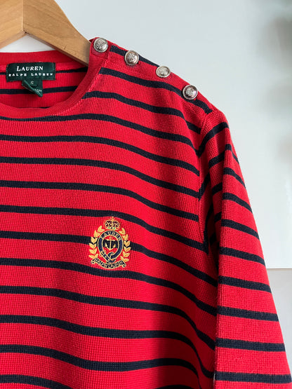 Maglione Ralph Lauren rosso e nero taglia S