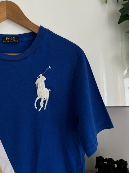 T-Shirt Ralph Lauren blu bianca e gialla taglia XL