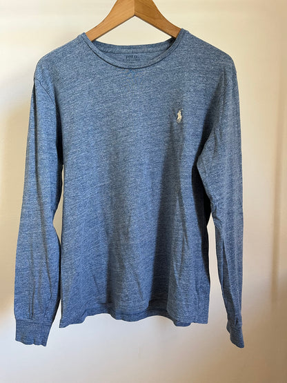 T-Shirt manica lunga Ralph Lauren azzurra taglia L