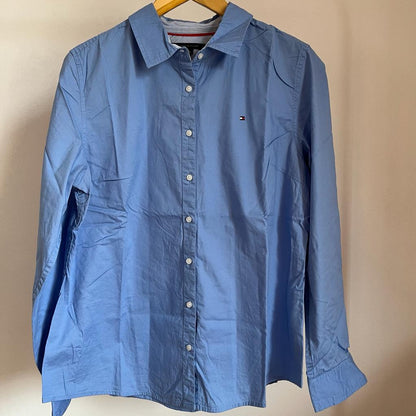 Camicia manica lunga Tommy Hilfiger azzurra taglia XL