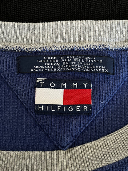 T-Shirt Tommy Hilfiger blu e grigio taglia L