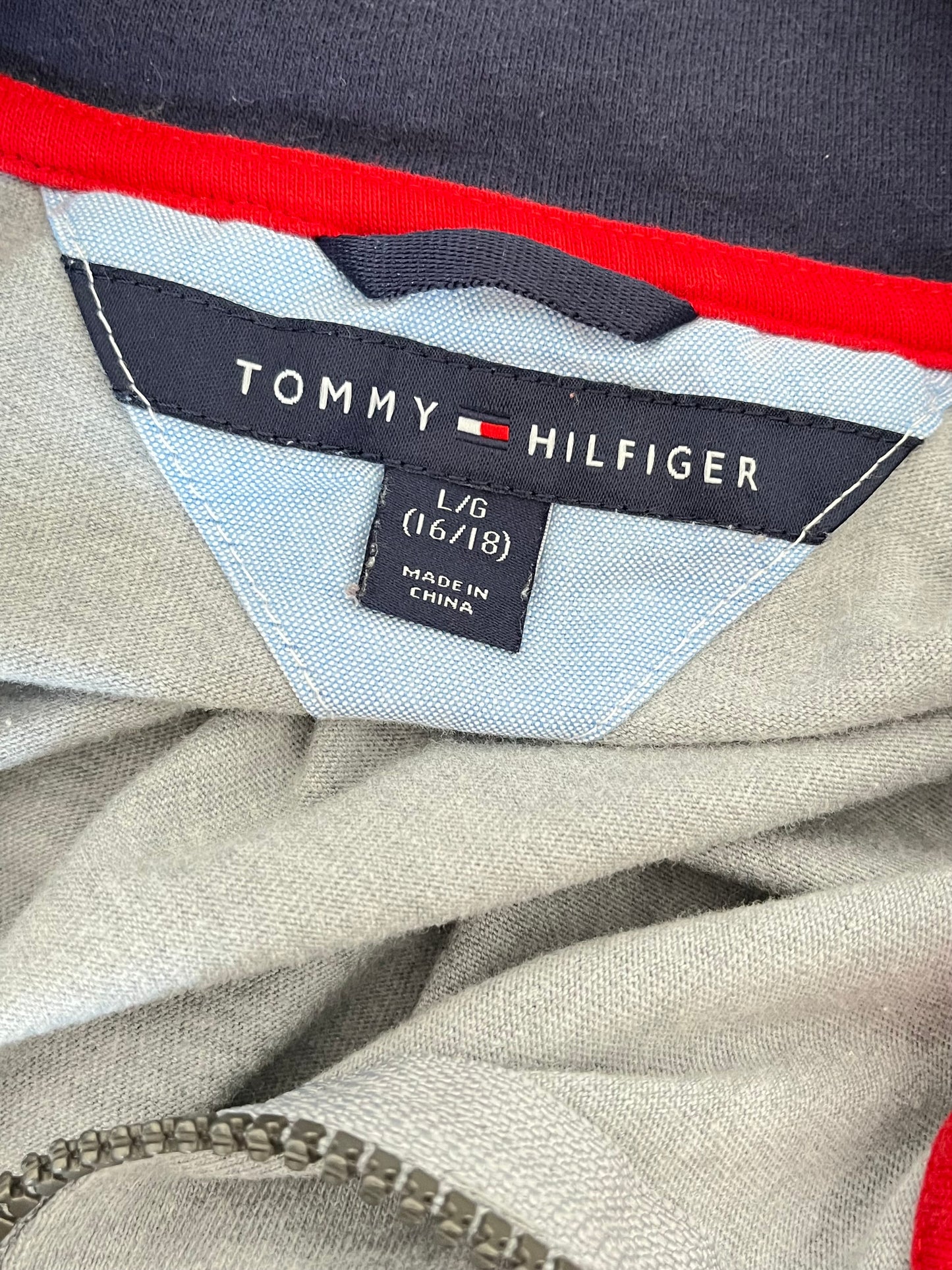 Felpa Tommy Hilfiger grigia taglia L