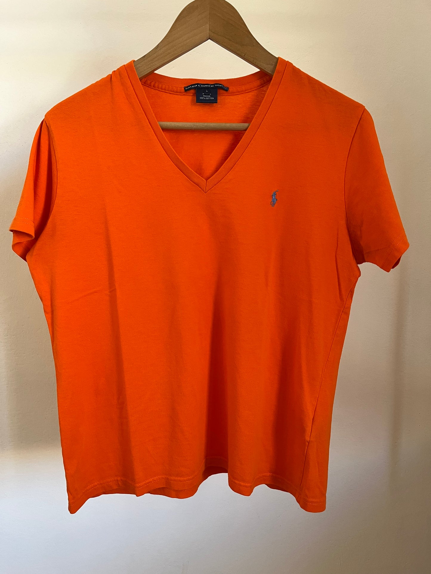 T-Shirt Ralph Lauren arancione taglia L