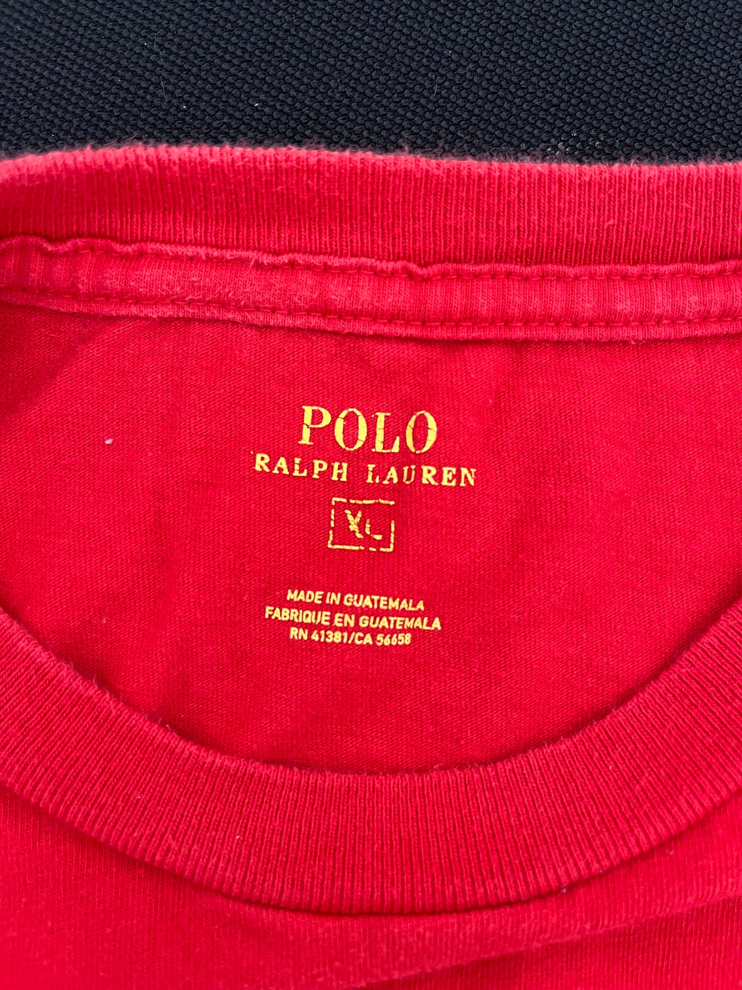 T-Shirt Ralph Lauren rossa taglia XL