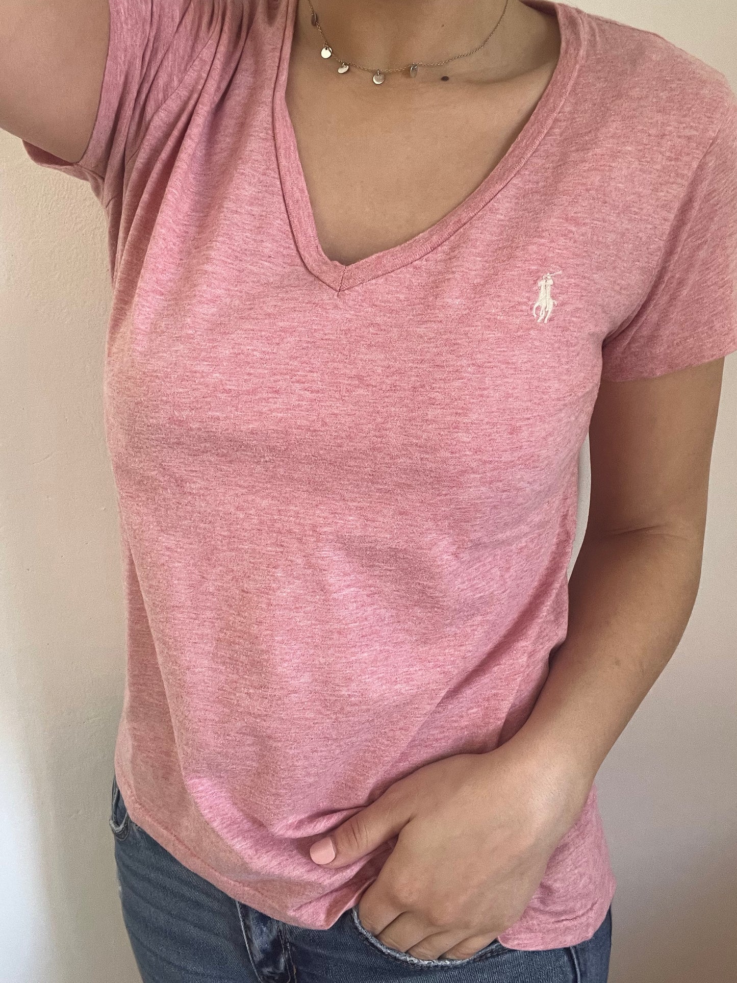 T-Shirt Ralph Lauren rosa taglia M