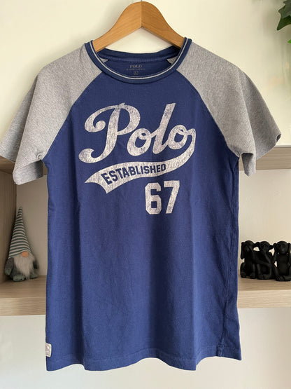 T-Shirt Ralph Lauren blu e grigia taglia L