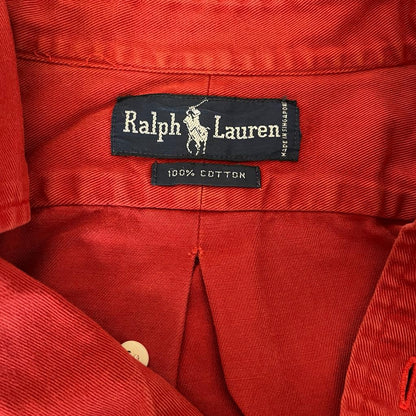 Camicione manica lunga Ralph Lauren rosso taglia XL