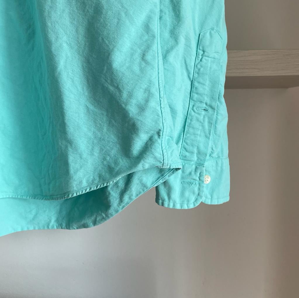 Camicia manica lunga Ralph Lauren verde acqua taglia XXL