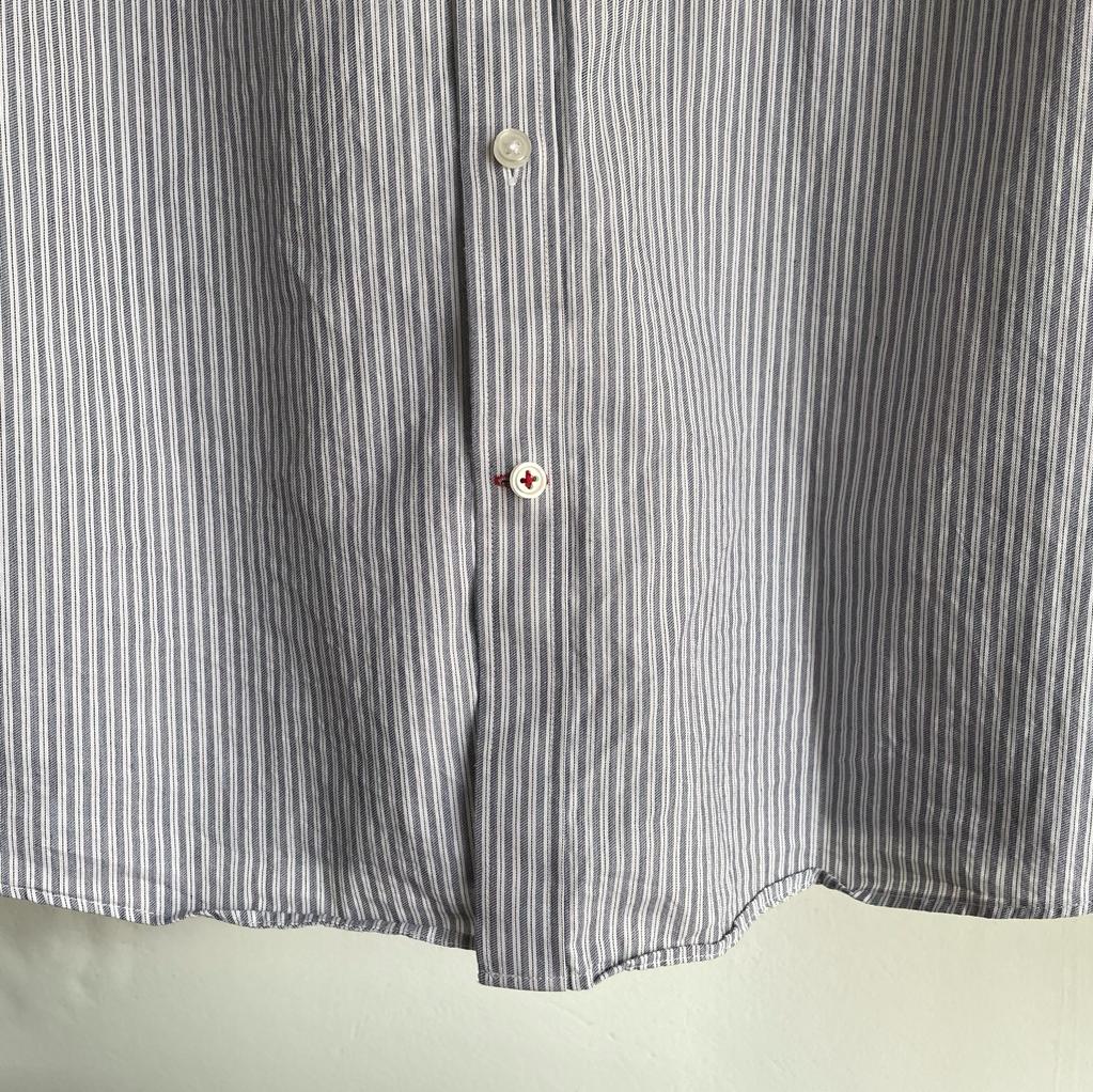 Camicia manica lunga Tommy Hilfiger grigia e bianca taglia XL