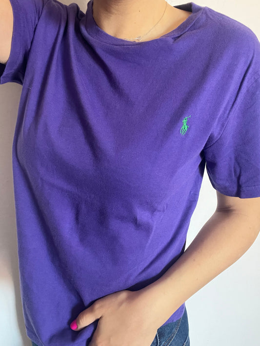 T-Shirt Ralph Lauren viola taglia M