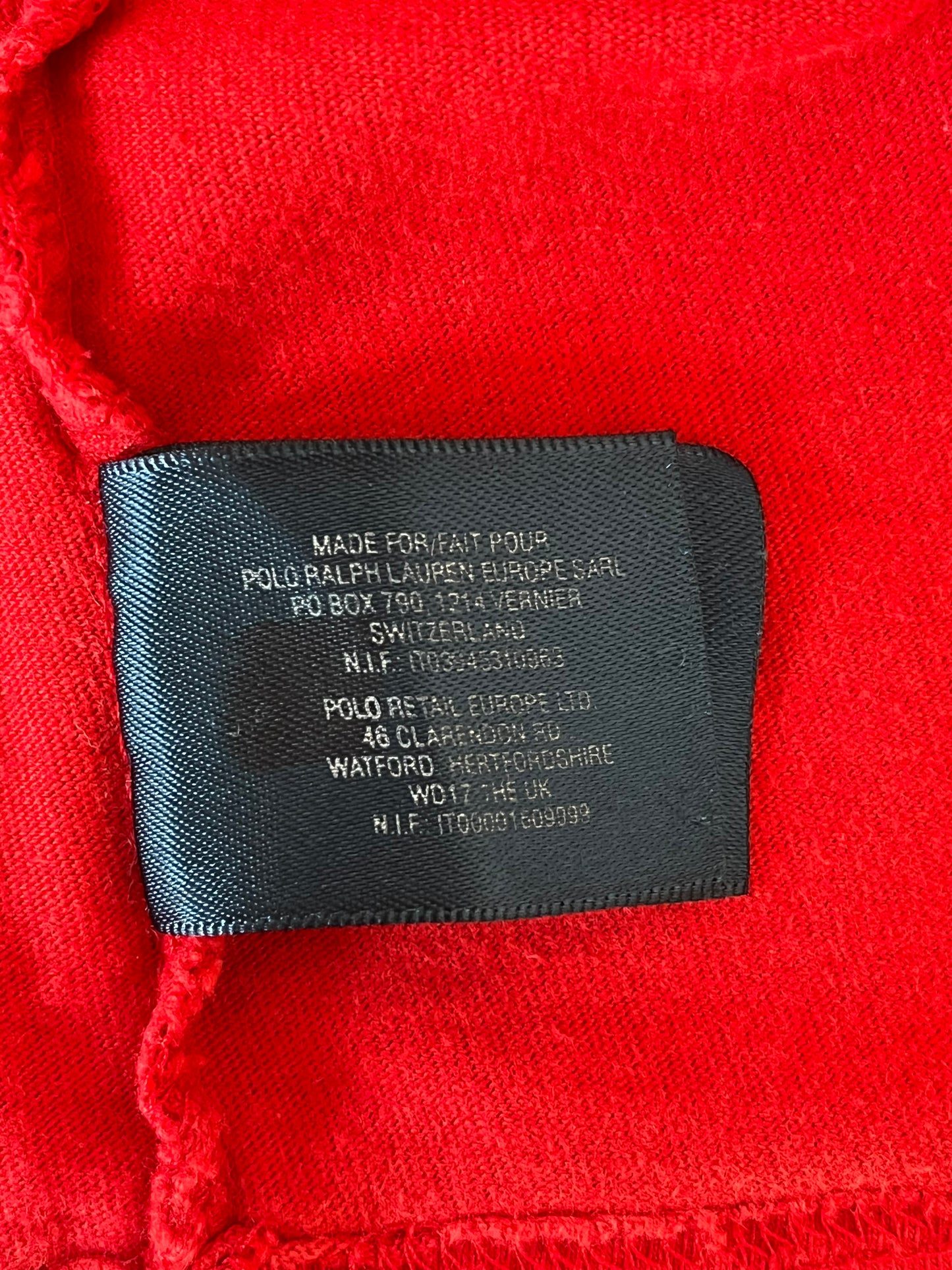 T-Shirt Ralph Lauren rossa taglia L