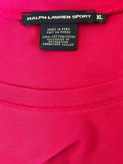 T-Shirt manica lunga Ralph Lauren fucsia taglia XL