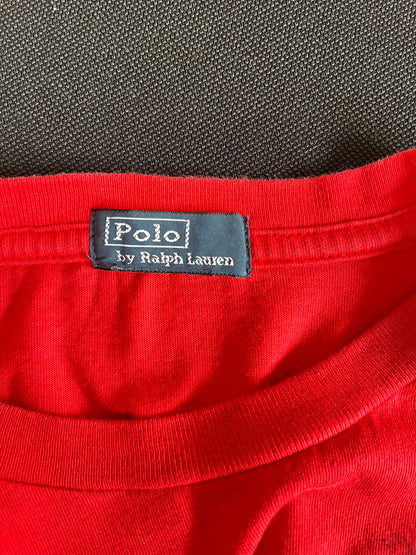T-Shirt Ralph Lauren rossa taglia M