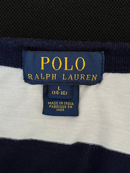 T-Shirt Ralph Lauren blu e bianca taglia L