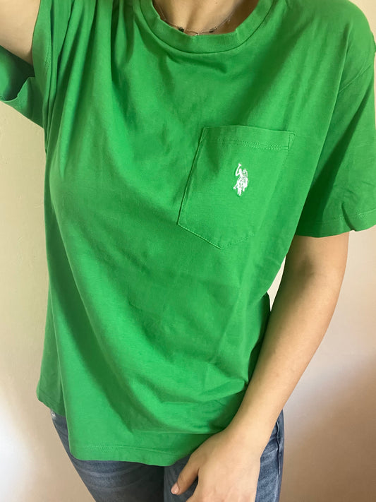 T-Shirt US Polo Assn verde taglia XL