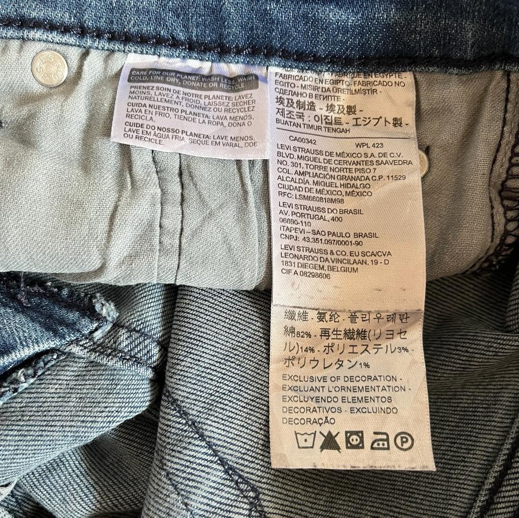 Jeans Levi’s 512 x Christian Dior taglia 46 custom