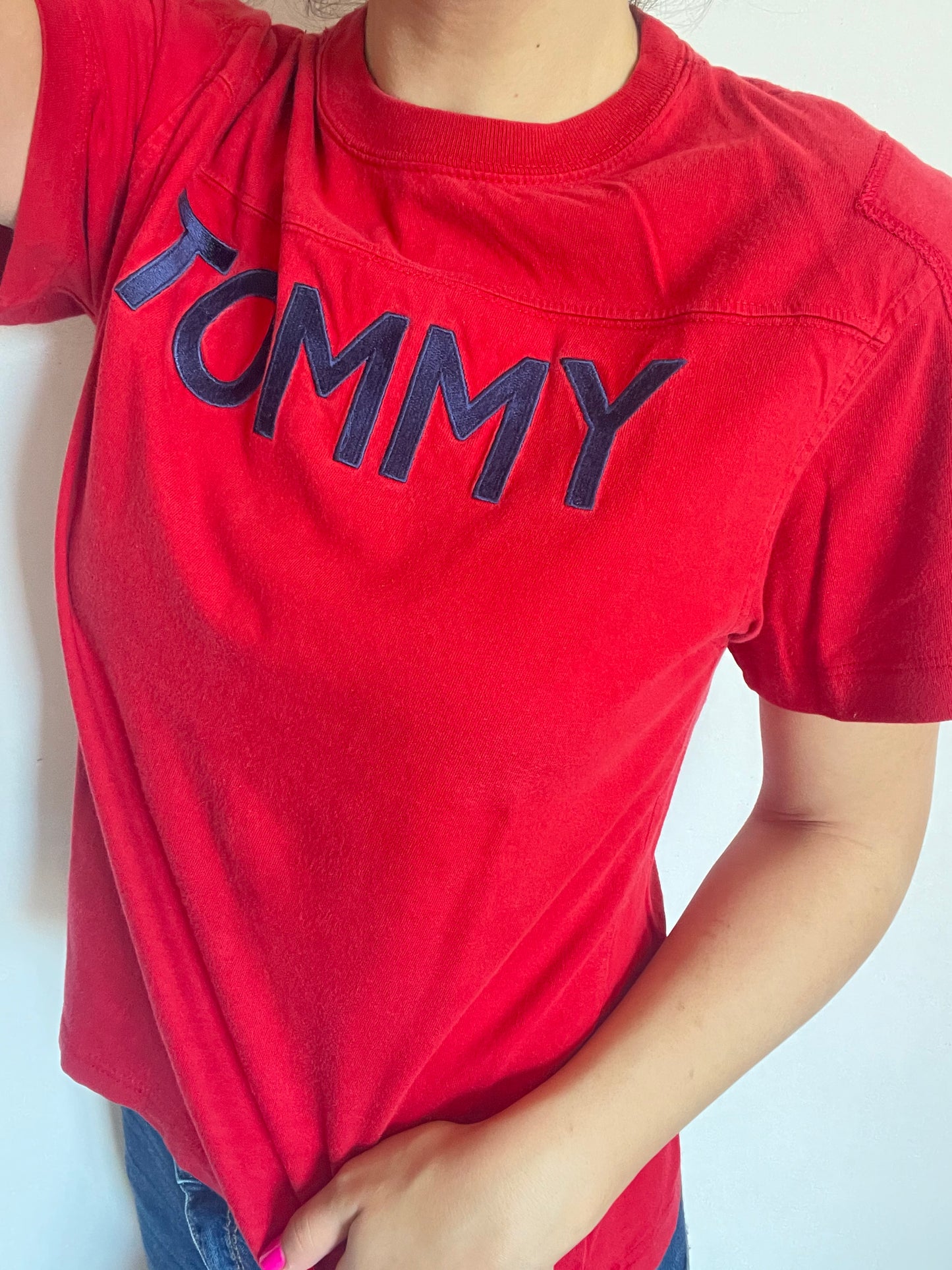 T-Shirt Tommy Hilfiger rossa taglia S