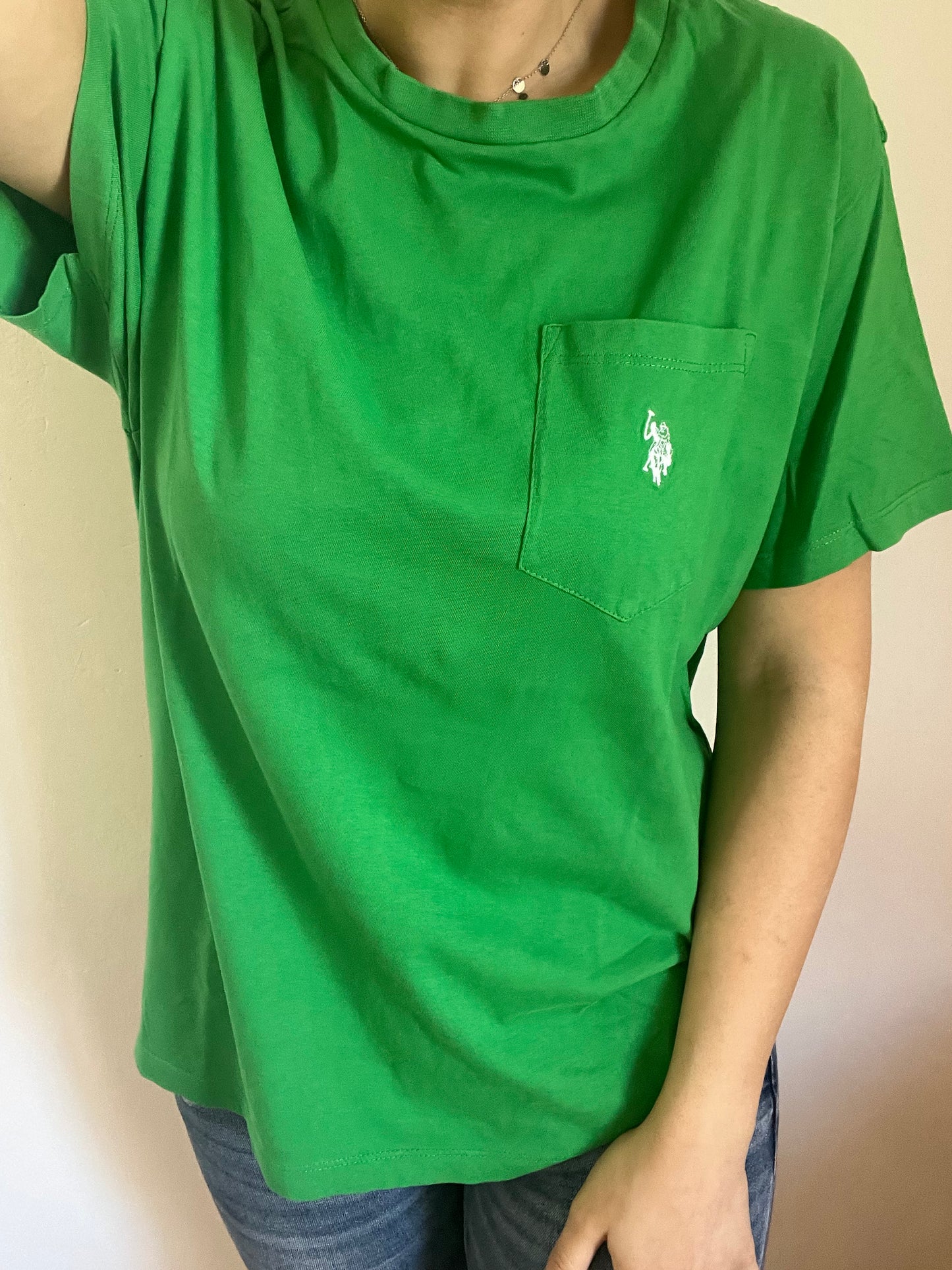 T-Shirt US Polo Assn verde taglia XL