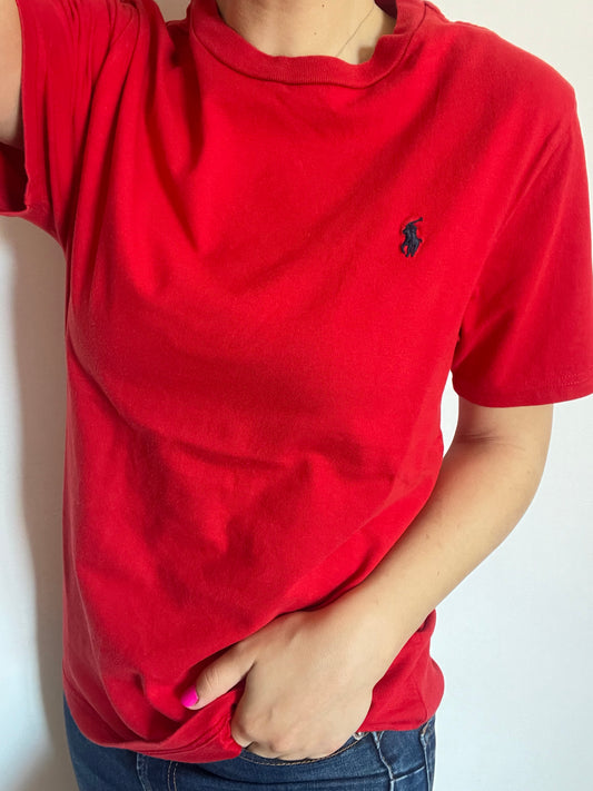 T-Shirt Ralph Lauren rossa taglia L