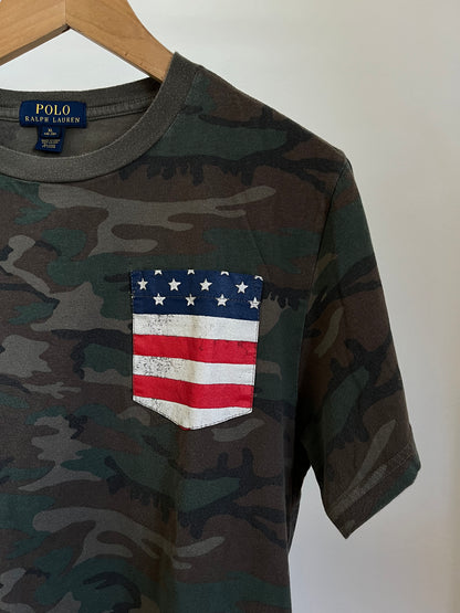 T-Shirt Ralph Lauren militare taglia XL