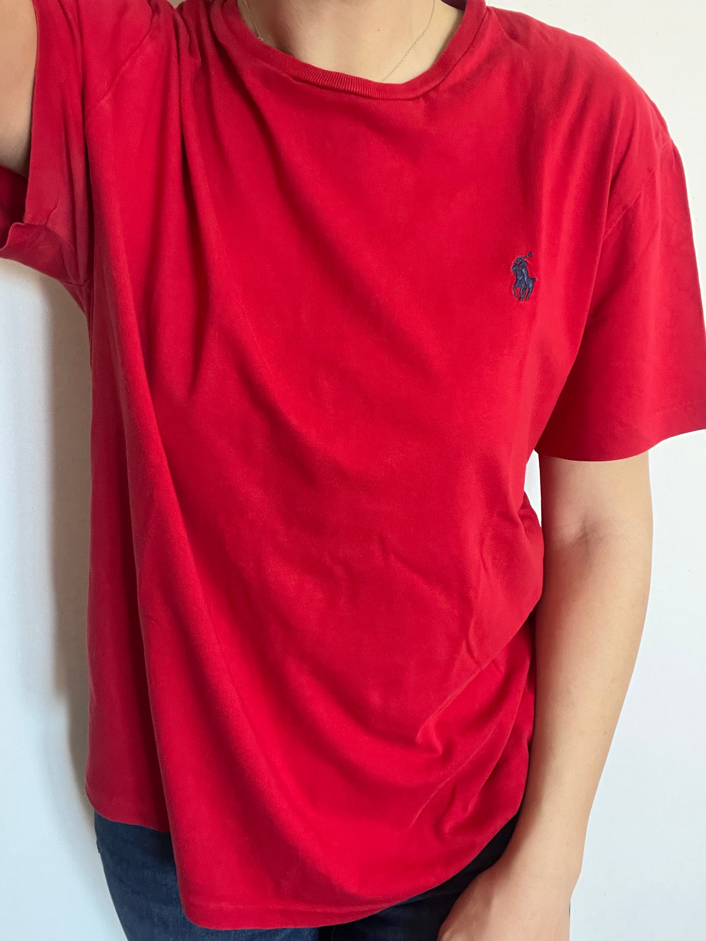 T-Shirt Ralph Lauren rossa taglia XL