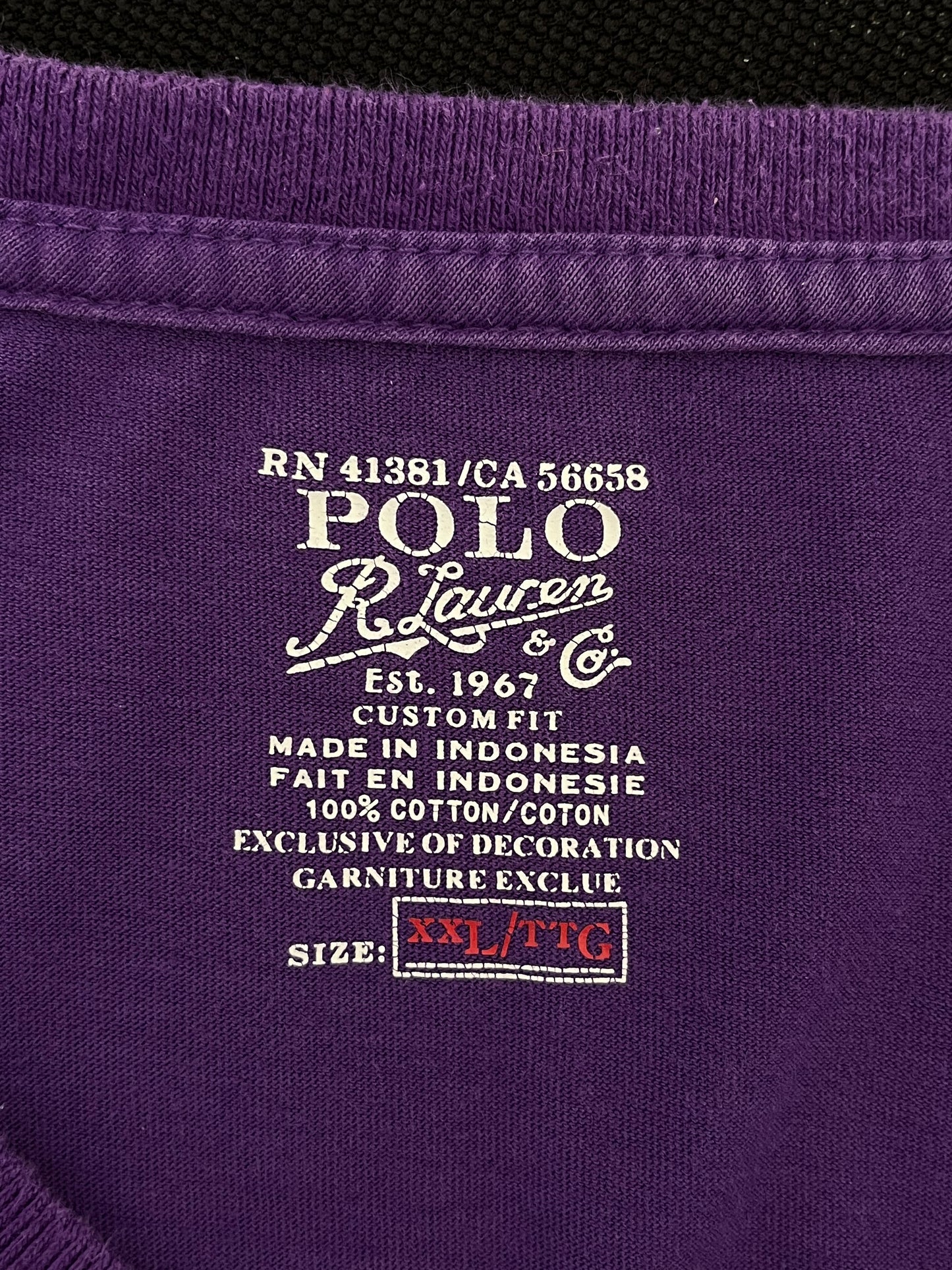 T-Shirt Ralph Lauren viola taglia XXL