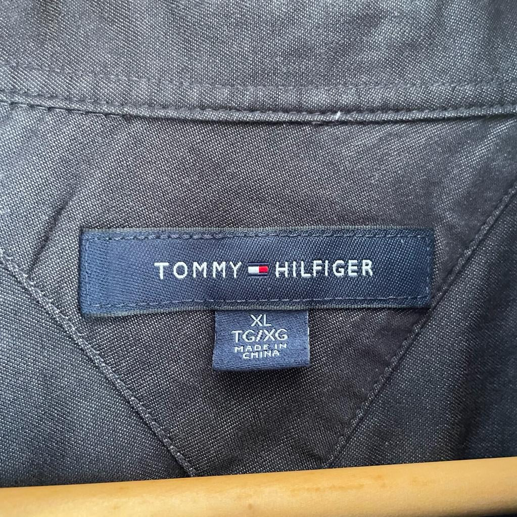 Camicione manica lunga Tommy Hilfiger nera taglia XL