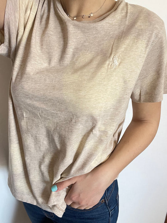 T-Shirt Ralph Lauren beige taglia L