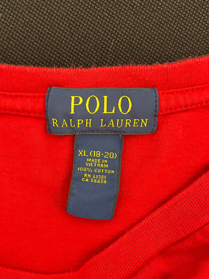 T-Shirt Ralph Lauren rossa taglia XL