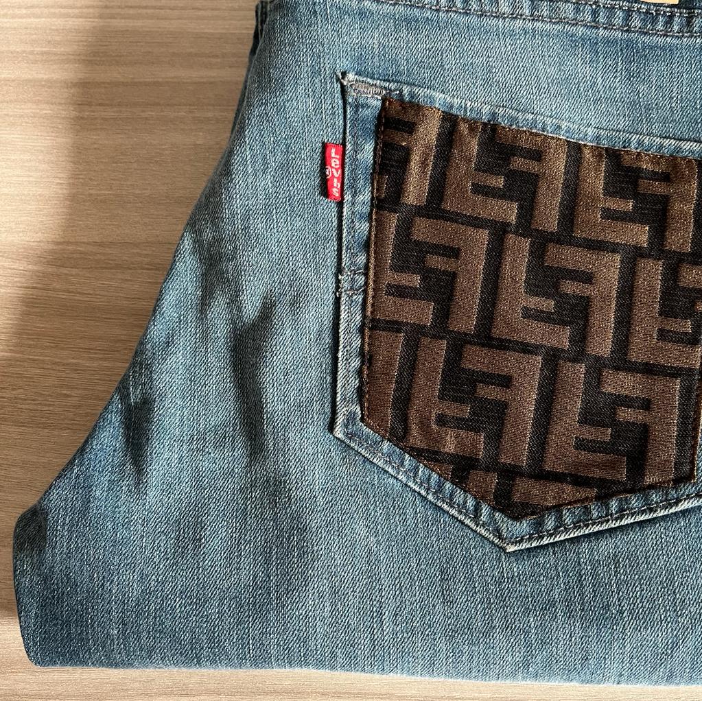 Jeans Levi’s 511 x Fendi taglia 44 custom