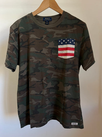 T-Shirt Ralph Lauren militare taglia XL