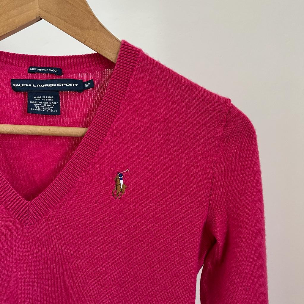 Maglione Ralph Lauren Oxford fucsia taglia S