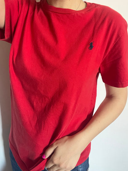 T-Shirt Ralph Lauren rossa taglia L