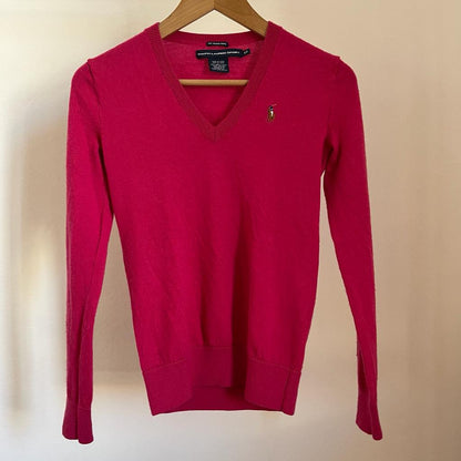 Maglione Ralph Lauren Oxford fucsia taglia S